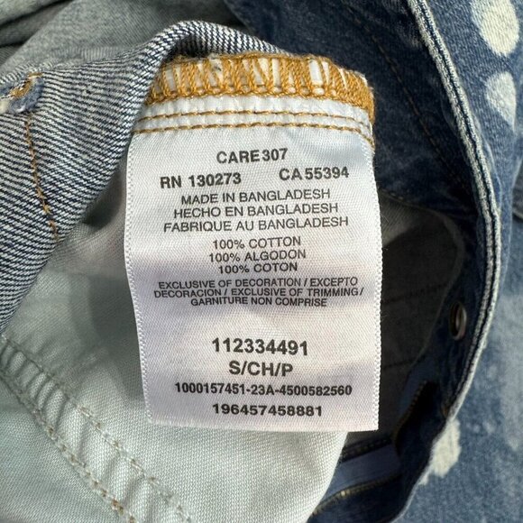 Lee Union-Alls Women's Coverall Denim Splatter Great Fog Pockets Blue Size Small - Picture 10 of 16